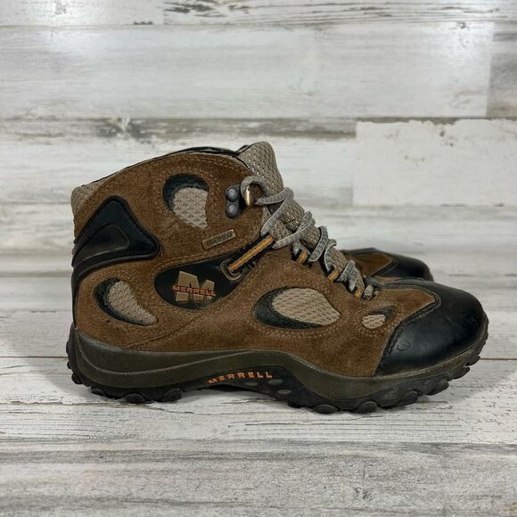 Merrell Women's Waterproof Ankle Boots Chameleon Mid Calf Lace Up Leather 7 US‎ - Picture 1 of 8